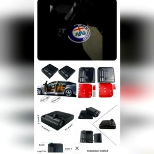 2 wireless Alfa Romeo LED door projector puddle lights.Logos 4 cars, sports etc